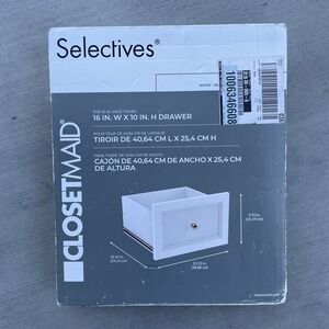 ClosetMaid 54943 Selectives Suite White Drawer Model 10 in x 16 in Drauble